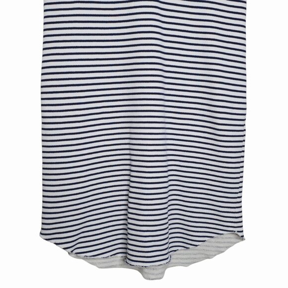 Frank & Eileen Lauren Navy French Stripe Triple Fleece Polo Mini Dress Size XS - Picture 6 of 11